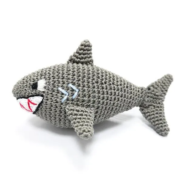 Pawer Squeaky Shark Dog Toy
