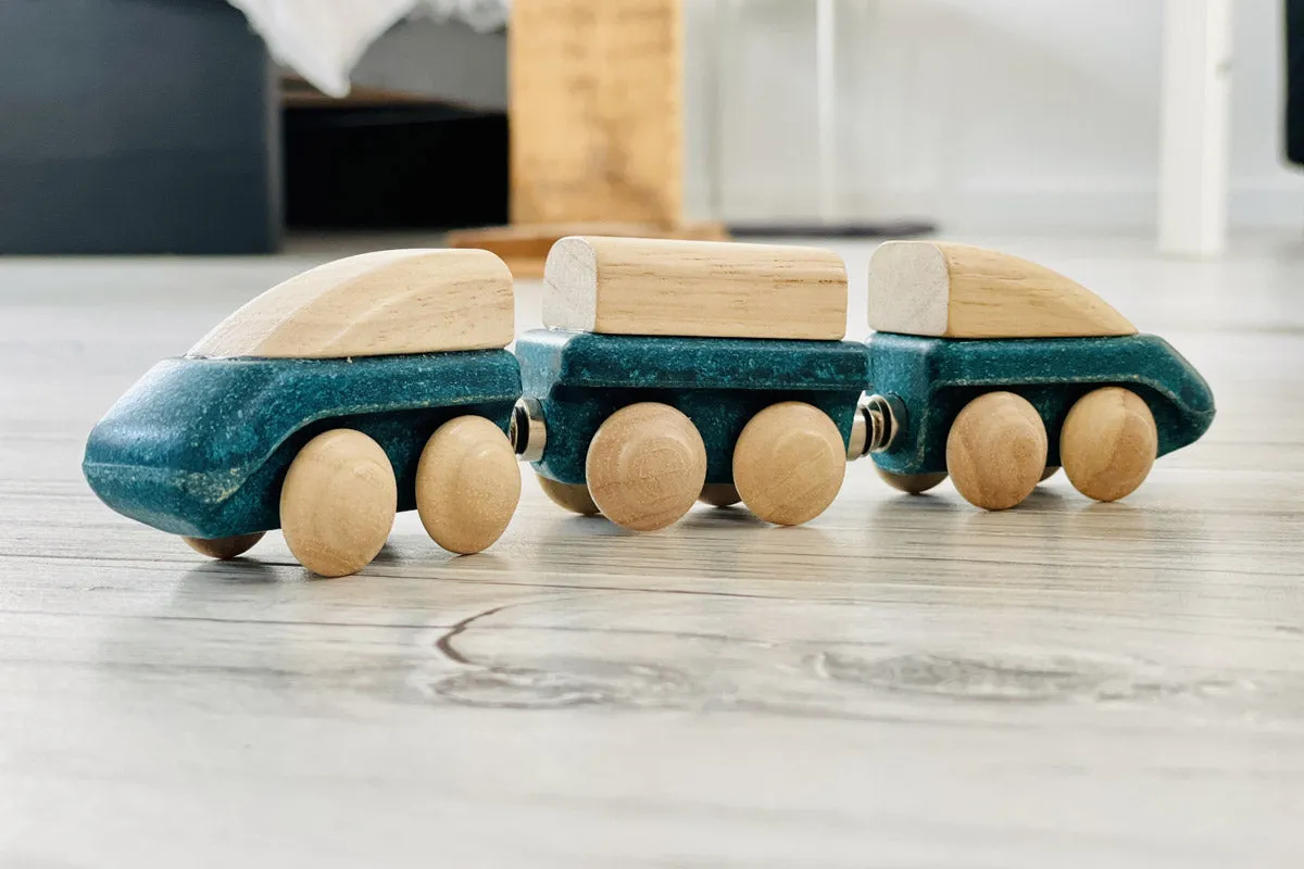 Plan Toys Wooden Hybrid Train