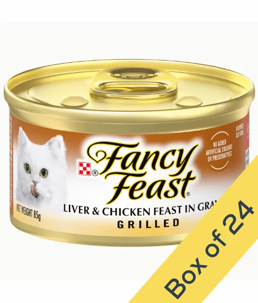 Purina - Fancy Feast Grilled Liver & Chicken Feast In Gravy Gourmet Cat Food 85g