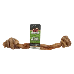 Redbarn Bully Barbell 6-Inch, Dog Chew