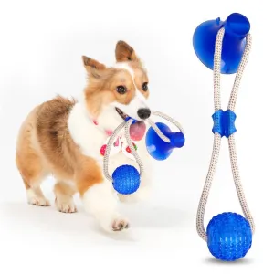 Rubber Ball With Suction Cup | Multifunction Chew Toy