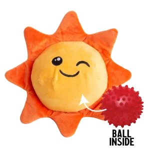 Snugarooz 2 in 1 Sweet Sunshine Plush Dog Toy with Ball Inside