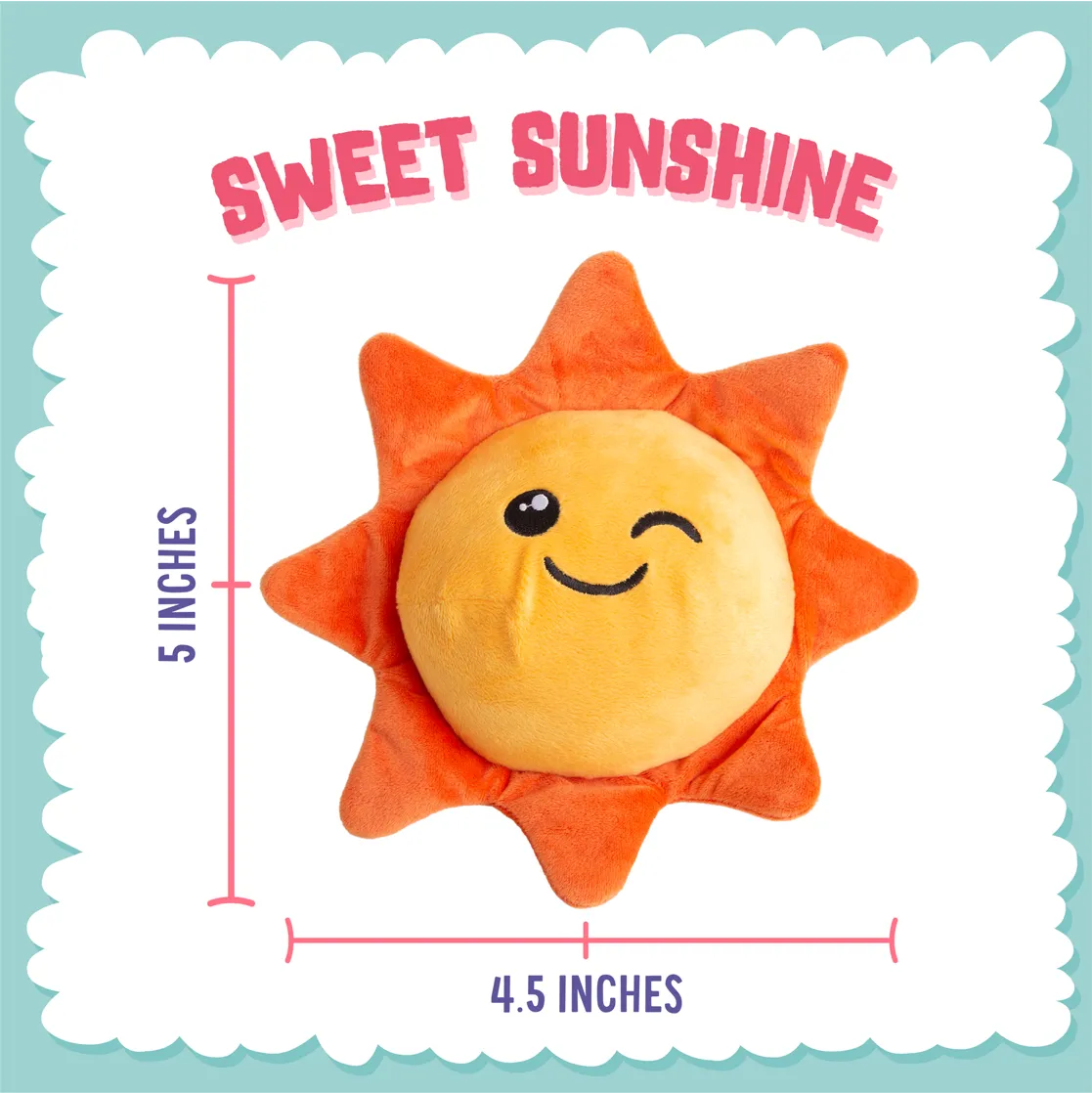 Snugarooz 2 in 1 Sweet Sunshine Plush Dog Toy with Ball Inside