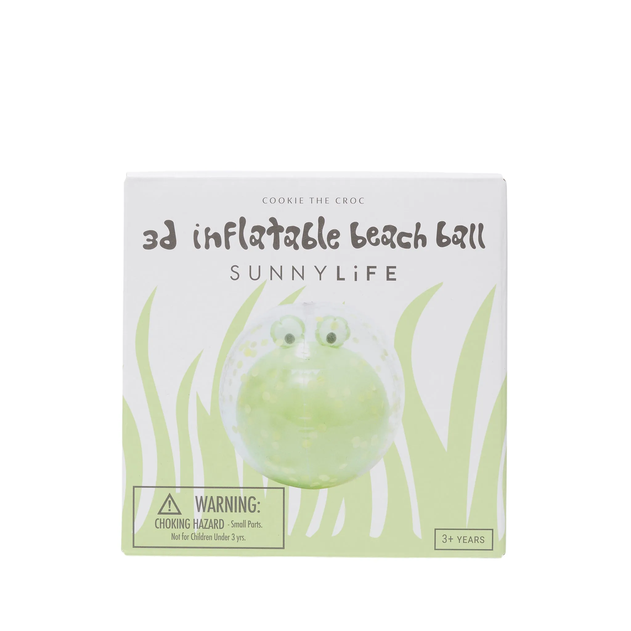 SUNNYLIFE 3D BEACH BALL | COOKIE THE CROC (KHAKI)