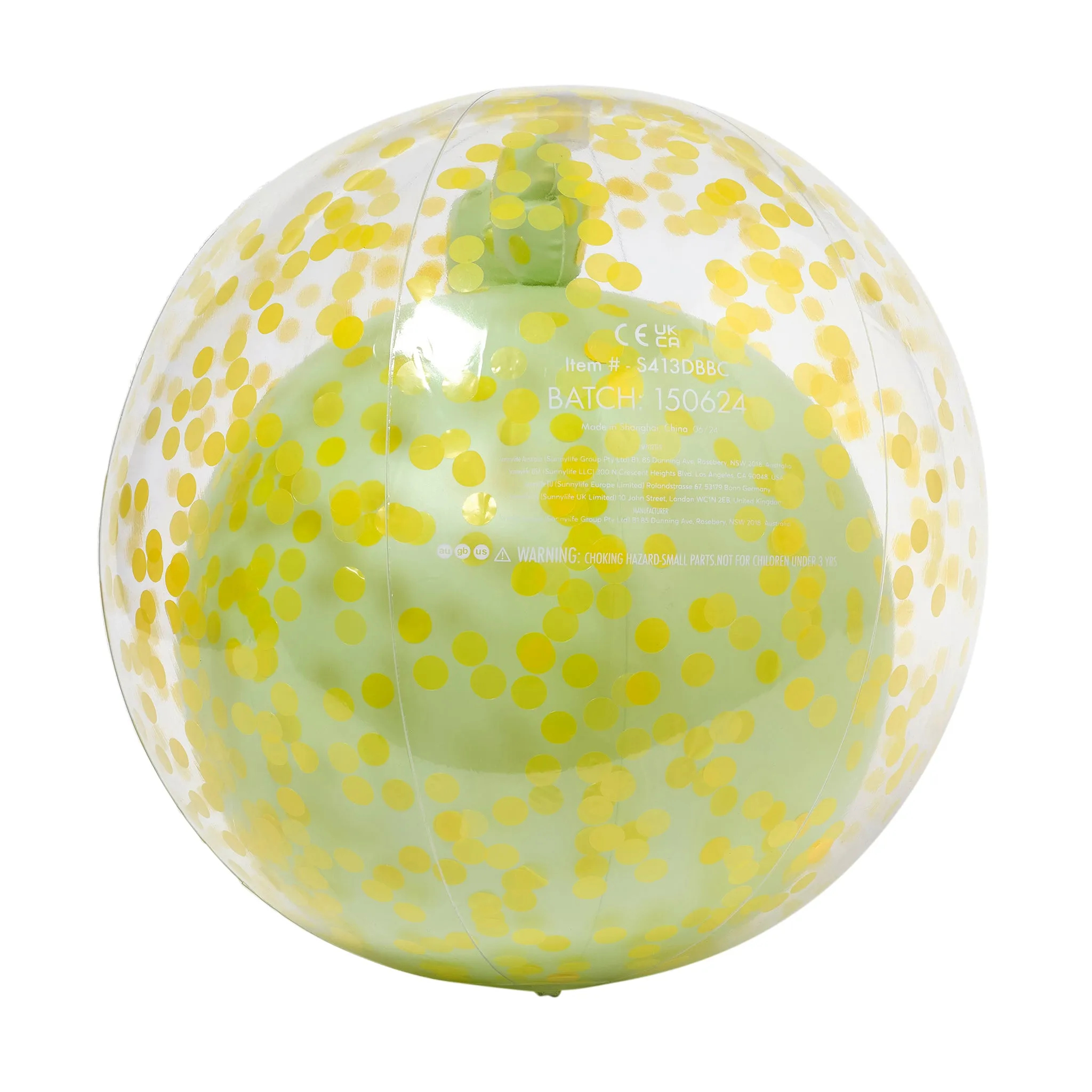 SUNNYLIFE 3D BEACH BALL | COOKIE THE CROC (KHAKI)