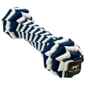 Tall Tails Navy Braided Bone Toy