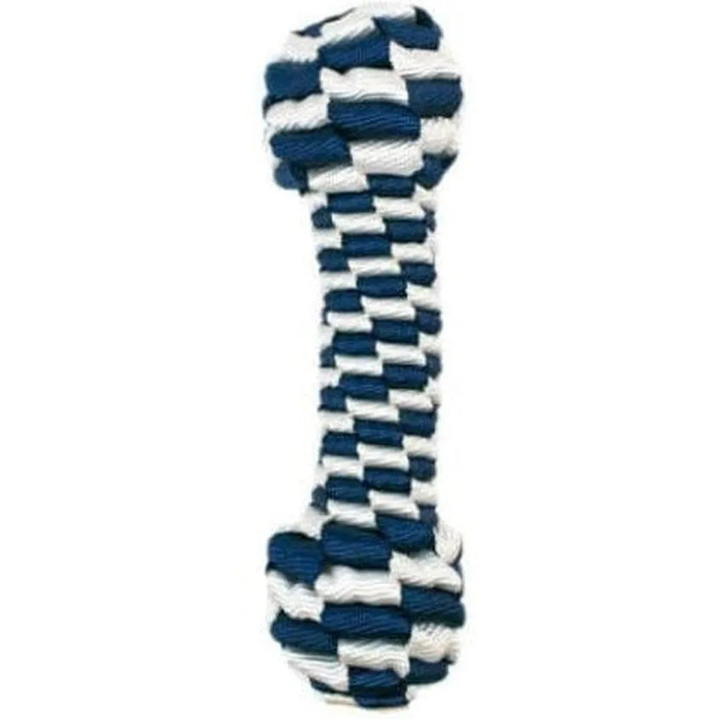 Tall Tails Navy Braided Bone Toy