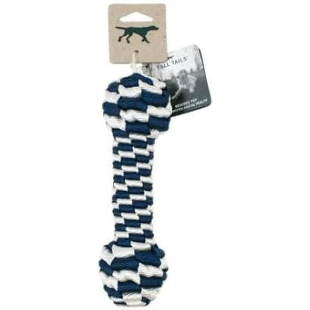 Tall Tails Navy Braided Bone Toy