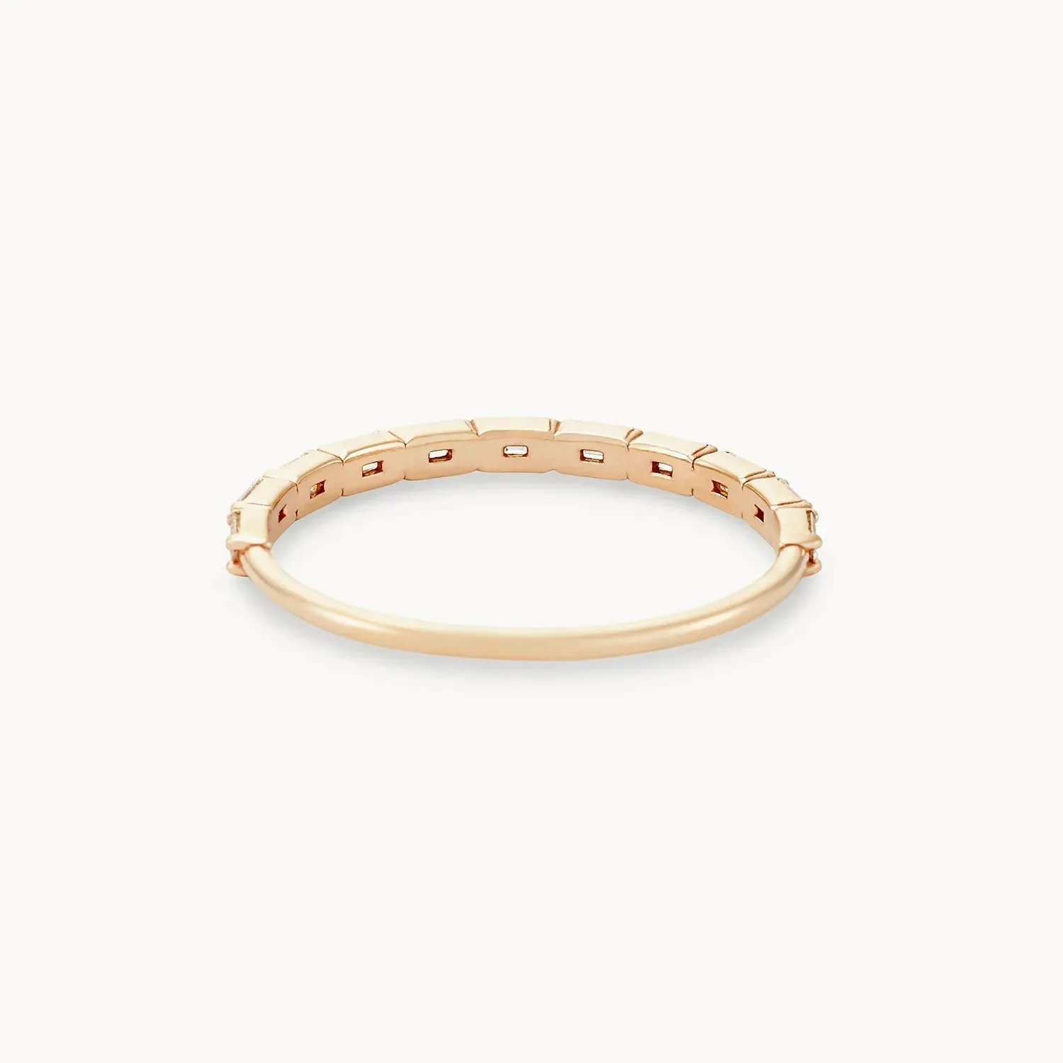 the moirai ring - 14k yellow gold, white diamond