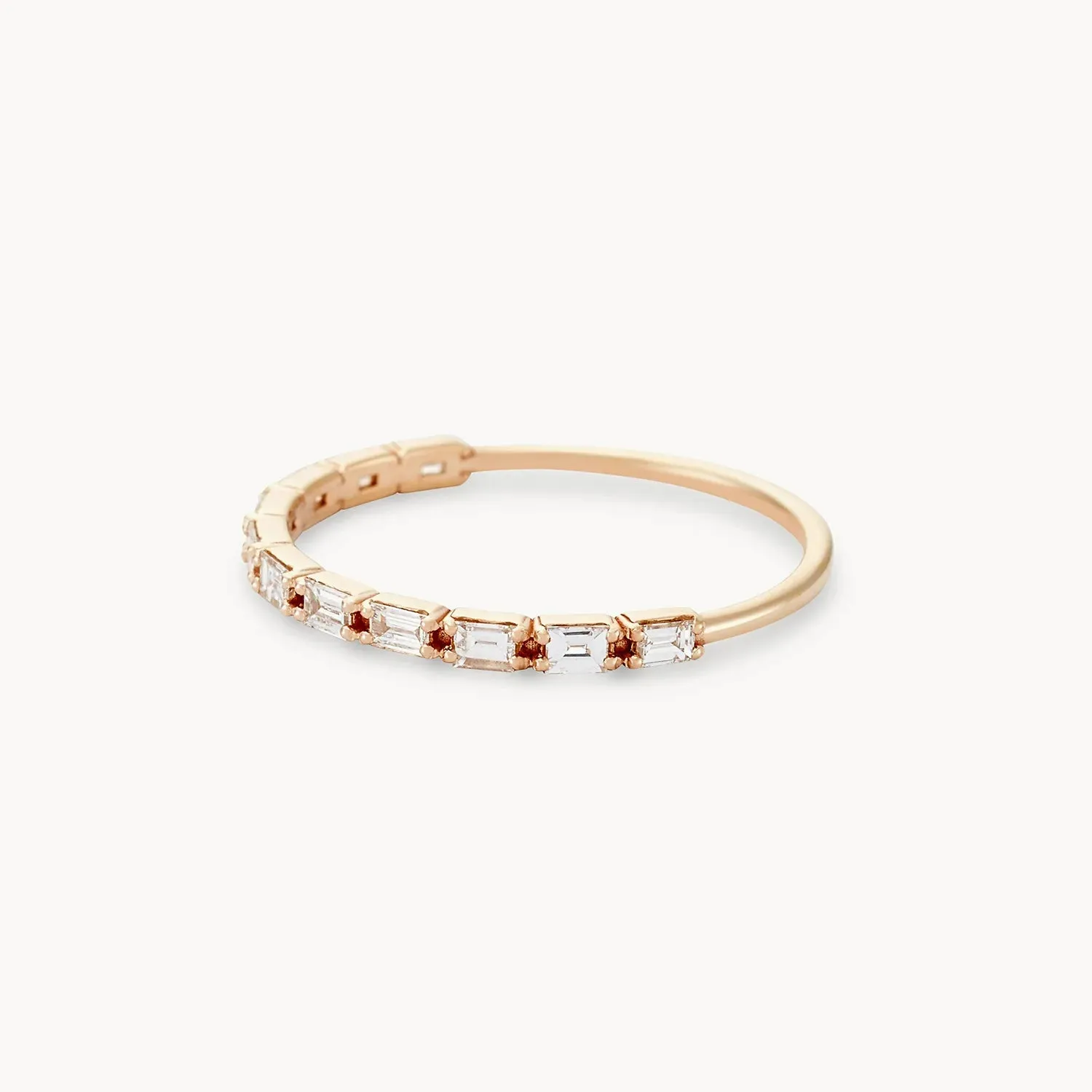 the moirai ring - 14k yellow gold, white diamond