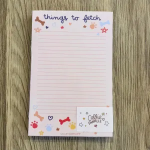 Things to Fetch Dog Notepad