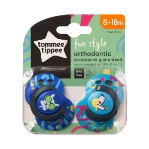 Tommee Tippee Fun Pacifier 6-18 Months Double Assorted