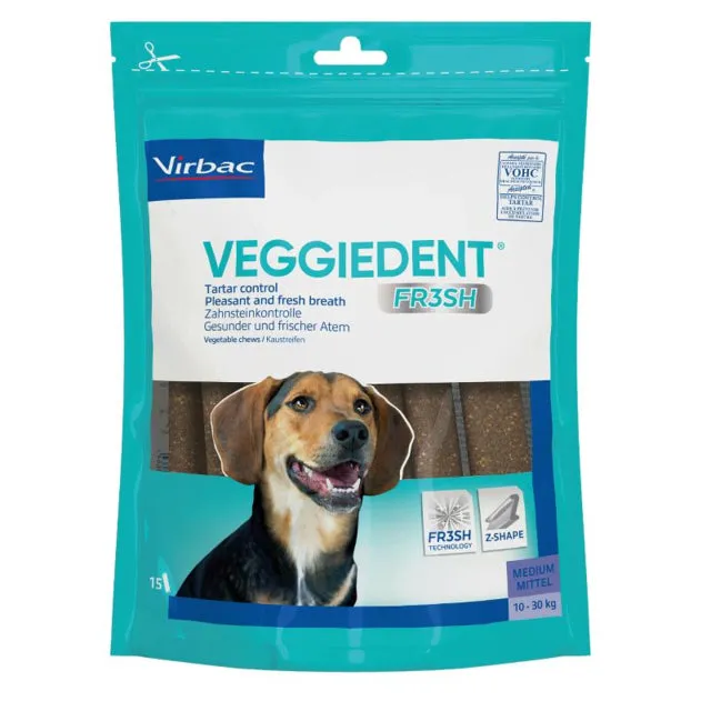 Virbac Veggiedent Dental Dog Treats