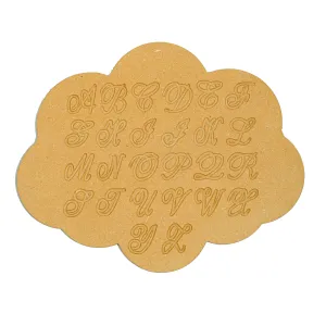 Whittlewud Cloud Shape English Cursive Alphabet Tracing Board- Montessori Fine Motor Development and Educational Toy for Kids