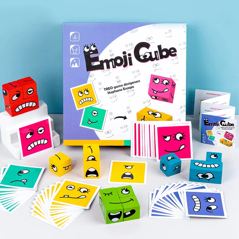 Wooden Face-changing Cube Game