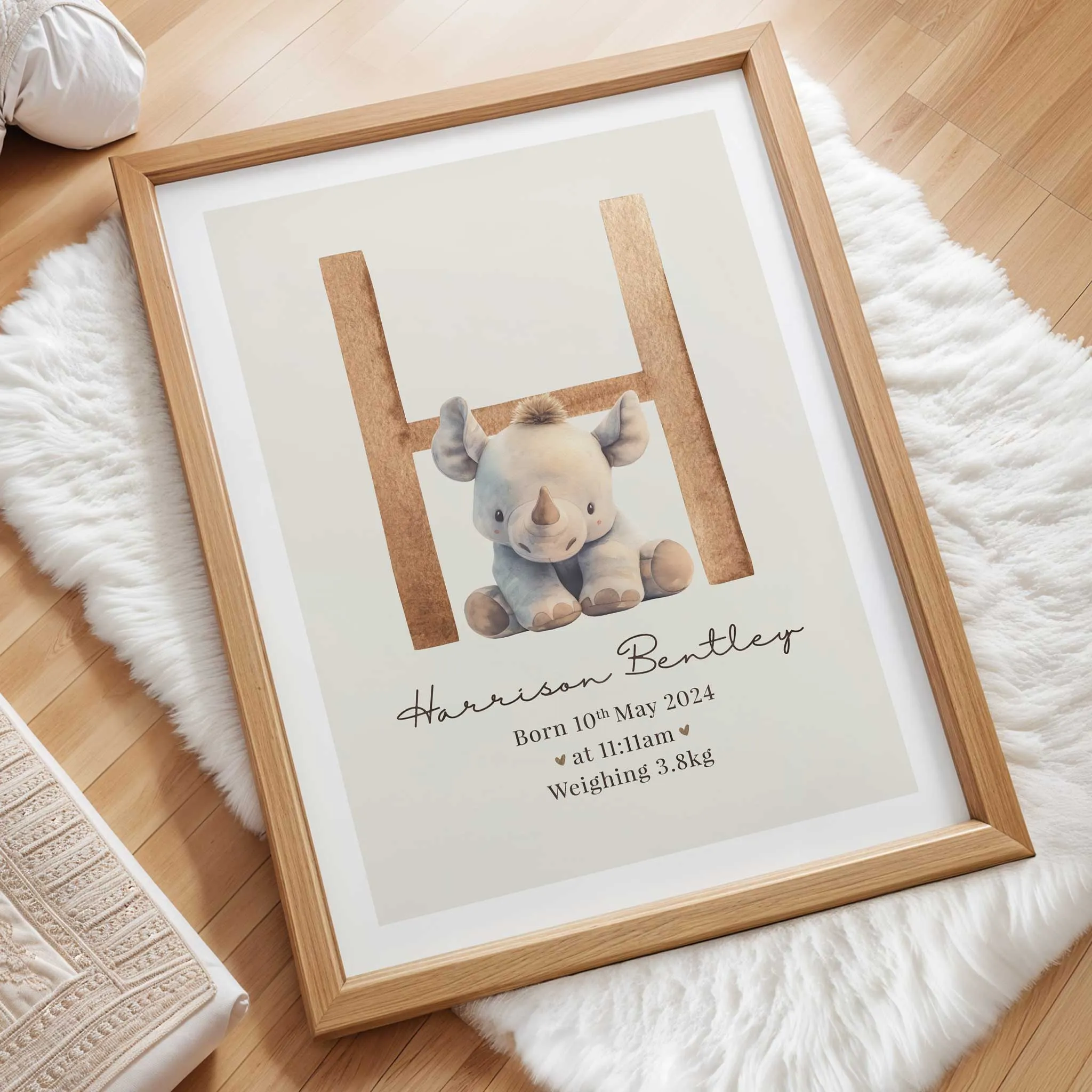 Zoo Animal Birth Announcement