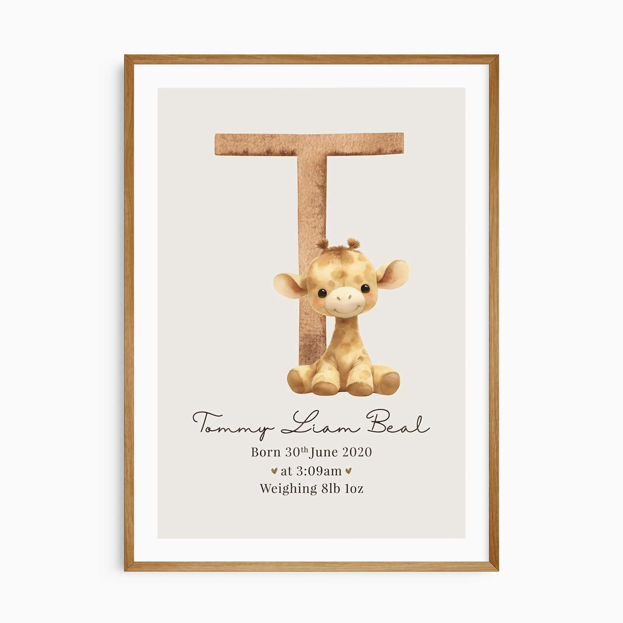 Zoo Animal Birth Announcement