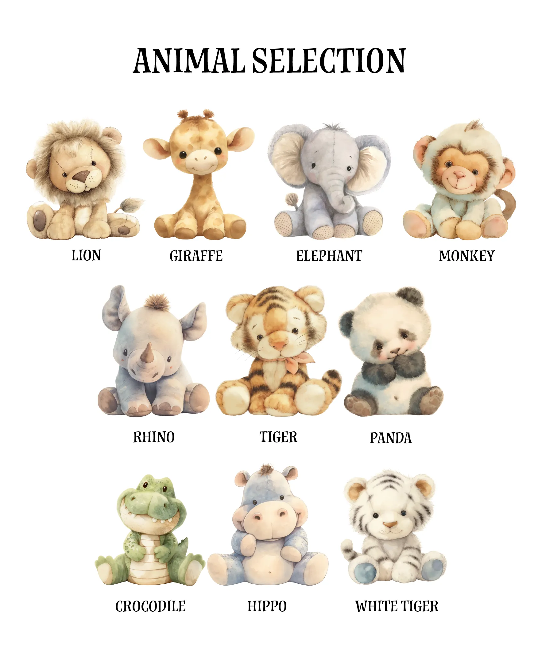 Zoo Animal Birth Announcement