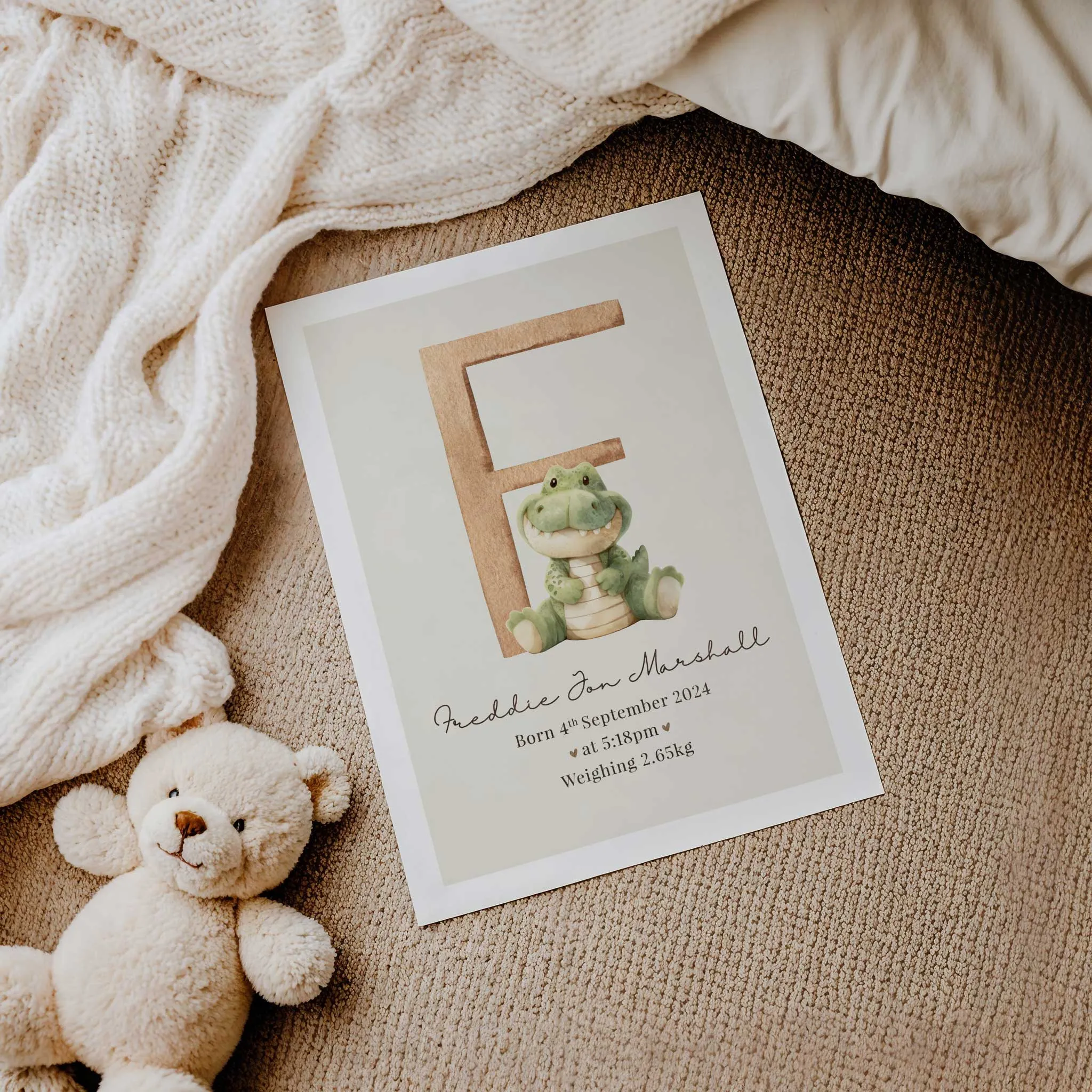 Zoo Animal Birth Announcement